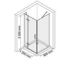 WasserKRAFT Душевой уголок Aller 10H06LW – фотография-4